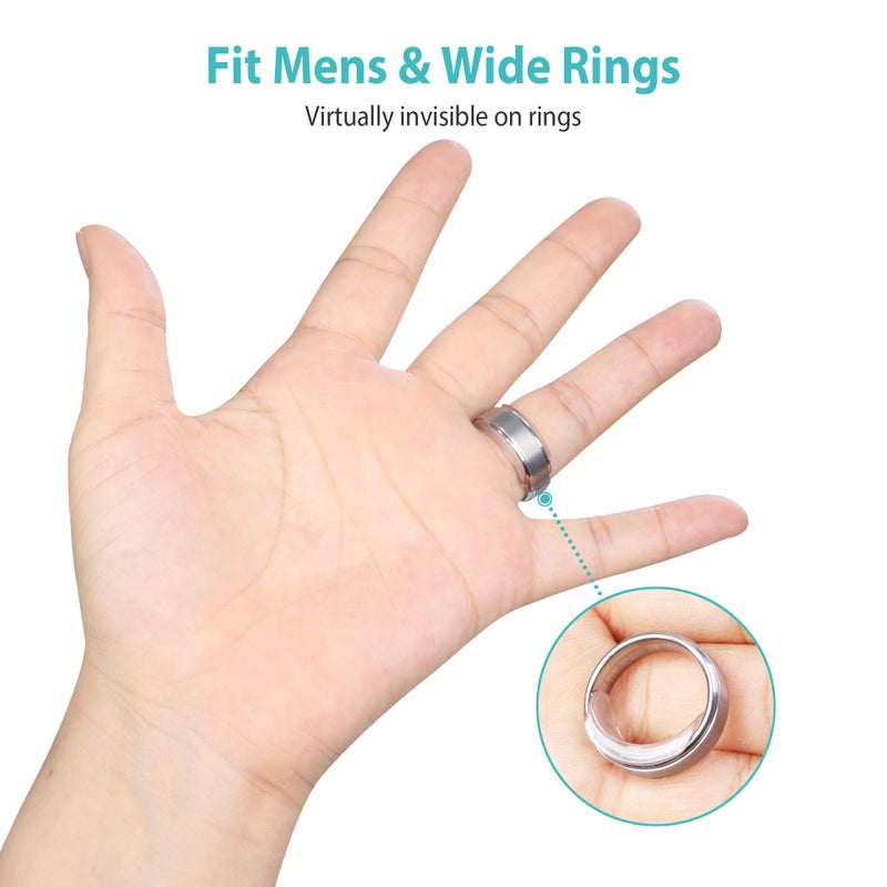 Feramox Invisible Ring Size Adjuster for Loose Rings Ring Adjuster Fit Wide Rings with Jewelry Polishing Cloth - Image 5